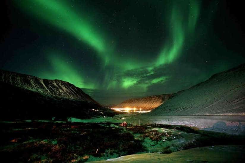 Aurora  Auroras boreales, Aurora, Paisaje invernal