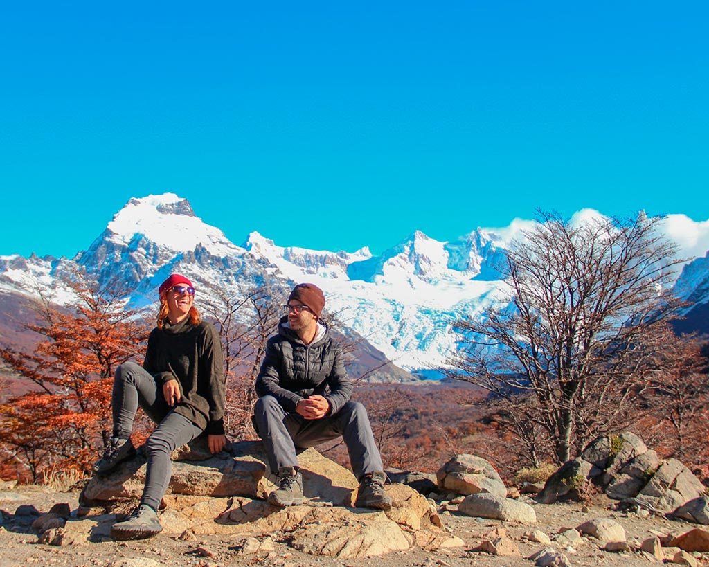 Mirador Torre no caminho à Laguna Torre em El Chaltén