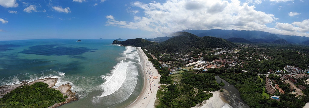 Vista da Praia de Cambiri - São Sebastião | Foto: Rogério Cassimiro/MTur.