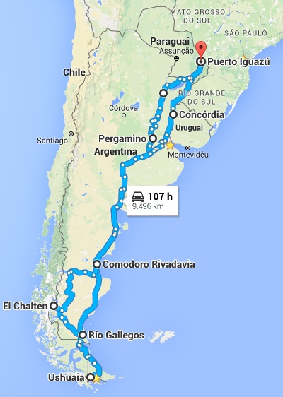 Uma viagem de carro pela Patagônia argentina